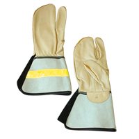 1 Finger Lineman's Glove, Medium, Grain Cowhide Palm Sidevic Inc.