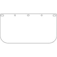 Dynamic Faceshield Visor Window, PETG, Clear Tint Sidevic Inc.
