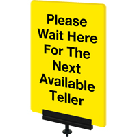 Sign Bracket for Portable Post, Black Sidevic Inc.