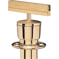 Sign Bracket for Portable Post, Polished Brass Sidevic Inc.