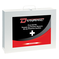 Trousse de premiers soins industrielle pour usage g&eacute;n&eacute;ral Dynamic, Dispositif m&eacute;dical Classe 1, Boîte en m&eacute;tal Sidevic Inc.