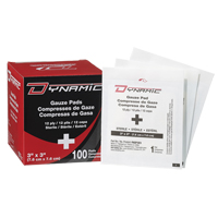 Gaze Dynamic, Tampon, 3" lo x 3" la, St&eacute;rile, Dispositif m&eacute;dical Classe 1 Sidevic Inc.