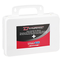 Trousse de premiers soins industrielle pour brûlures Dynamic, Boîte en plastique de 36 unit&eacute;s, Classe 2 Sidevic Inc.