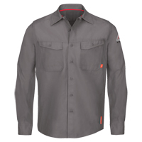 IQ Endurance&reg; Men's Work Shirts, Small, Grey Sidevic Inc.