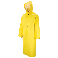 601 Tornado Long Rain Coat, Polyester/PVC, Large, Yellow Sidevic Inc.