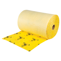 Rouleaux d'avertissement de premi&egrave;re qualit&eacute; - absorbants haute visibilit&eacute;, Lourd, 150' lo x 24" la, Absorption 37,6 gal. Sidevic Inc.