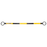 Barre t&eacute;lescopique pour barricade, Longueur d&eacute;ploy&eacute;e de 85", Noir/Jaune Sidevic Inc.
