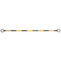 Barre t&eacute;lescopique pour barricade, Longueur d&eacute;ploy&eacute;e de 85", Noir/Jaune Sidevic Inc.