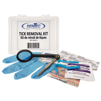 Ensemble de s&eacute;curit&eacute; contre les tiques, Dispositif m&eacute;dical Classe 1, Boîte en plastique Sidevic Inc.