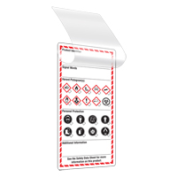&eacute;tiquettes auto-plastifiantes pour le milieu de travail, Papier cartonn&eacute;, 3" la x 6" h, Anglais Sidevic Inc.
