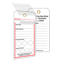 &eacute;tiquettes SGH auto-plastifiantes pour le milieu de travail, Papier cartonn&eacute;, 3" la x 6" h, Anglais Sidevic Inc.