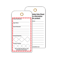 &eacute;tiquettes SGH pour le milieu de travail, Papier cartonn&eacute;, 3" la x 6" h, Anglais Sidevic Inc.