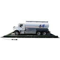 Ride-Side Berm Secondary Containment for Vehicles, 7,500 US gal. Capacity, 20' W x 40' L x 15" H, L-Bracket Sidevic Inc.