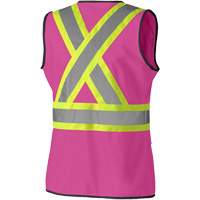139PK Veste de s&eacute;curit&eacute; pour femme, Rose, T-petit, Polyester Sidevic Inc.