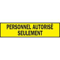 Warning Barricade Tape, French, 3" W x 200' L, 3.5 mils, Black on Yellow Sidevic Inc.