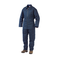 Lined Twill Coveralls, Men's, Navy Blue, Size Large Sidevic Inc.