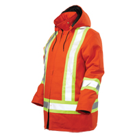 Parka de s&eacute;curit&eacute;, Orange haute visibilit&eacute;, Grand Sidevic Inc.