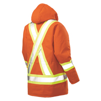 Parka de s&eacute;curit&eacute;, Orange haute visibilit&eacute;, Grand Sidevic Inc.
