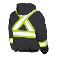 Chandail avec capuchon de s&eacute;curit&eacute;, Polyester, Grand, Noir Sidevic Inc.