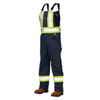 Salopettes de s&eacute;curit&eacute; non doubl&eacute;e, Poly-coton, Grand, Bleu marine Sidevic Inc.