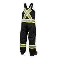 Salopettes de s&eacute;curit&eacute; doubl&eacute;e, Polyester/Polyur&eacute;thane, Grand, Noir Sidevic Inc.