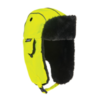 Chapeau de trappeur classique N-Ferno 6802, Doublure en Fourrure synth&eacute;tique, Moyen/Petit, Vert lime haute visibilit&eacute; Sidevic Inc.