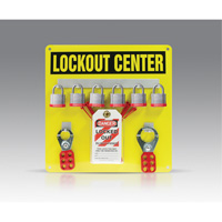 Hanger Board Kit, Laminated Steel Padlocks, 6 Padlock Capacity, Padlocks Included Sidevic Inc.