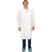 Sarreau de laboratoire, Polypropyl&egrave;ne, Blanc, Grand Sidevic Inc.