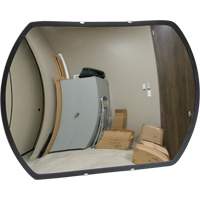 Miroir convexe rectangulaire/rond avec support, 12" h x 18" la, Int&eacute;rieur/Ext&eacute;rieur Sidevic Inc.