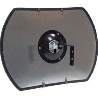 Miroir convexe rectangulaire/rond avec support, 12" h x 18" la, Int&eacute;rieur/Ext&eacute;rieur Sidevic Inc.