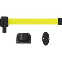 PLUS Wall Mount Barrier System, Plastic, Screw Mount, 15', Yellow Tape Sidevic Inc.