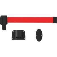 PLUS Wall Mount Barrier System, Plastic, Screw Mount, 15', Red Tape Sidevic Inc.