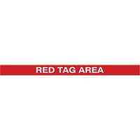 Tough-Mark Heavy-Duty Floor Marking, Rectangle, 48" L x 2" W, Red, Polyethylene Sidevic Inc.