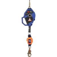 Cordage de s&eacute;curit&eacute; autor&eacute;tractable avec verrouillage intelligent, 20', Acier galvanis&eacute;, Pivotant Sidevic Inc.