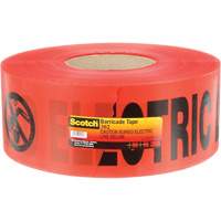 Scotch&reg; Buried Barricade Tape, English, 3" W x 1000' L, 4 mils, Black on Red Sidevic Inc.