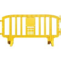 Movit Barricade, Interlocking, 78" L x 39" H, Yellow Sidevic Inc.