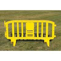 Movit Barricade, Interlocking, 78" L x 39" H, Yellow Sidevic Inc.