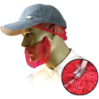 Disposable Beard Nets, Polypropylene, Red Sidevic Inc.