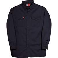 Westex UltraSoft&reg; Button Down Shirt, Small, Navy Blue Sidevic Inc.