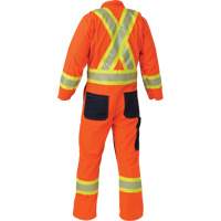 Combinaison ind&eacute;chirable, Petit, Orange haute visibilit&eacute; Sidevic Inc.