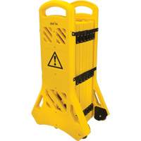 Barri&egrave;re mobile portative, 40" h x 13' lo, Jaune Sidevic Inc.