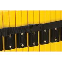 Barri&egrave;re mobile portative, 40" h x 13' lo, Jaune Sidevic Inc.