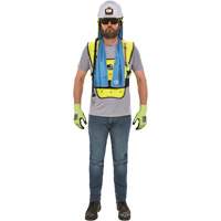 Chill-Its&reg; 6687 Economy Dry Evaporative Cooling Vest, Small/Medium, High Visibility Lime-Yellow Sidevic Inc.