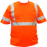 High Visibility Short-Sleeved Shirt, Cotton, 3X-Large, High Visibility Orange Sidevic Inc.