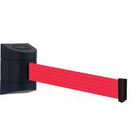 TensaBarrier&reg; Wall Mounted Unit, Plastic, Screw Mount, 30', Red Tape Sidevic Inc.