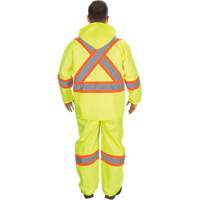 RZ1000 Rain Suit, Polyester, Small, High Visibility Lime-Yellow Sidevic Inc.