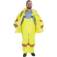 RZ1000 Rain Suit, Polyester, Small, High Visibility Lime-Yellow Sidevic Inc.