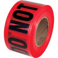 PrimeGuard "Danger Do Not Enter" Barricade Tape, English, 3" W x 1000' L, Black on Red Sidevic Inc.