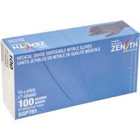Puncture-Resistant Medical-Grade Disposable Gloves, 2X-Large, Nitrile, 5-mil, Powder-Free, Black, Class 2 Sidevic Inc.