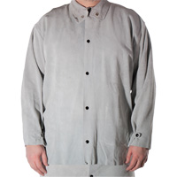 Cowhide Split Leather Welding Jacket, Leather, Small, Grey Sidevic Inc.